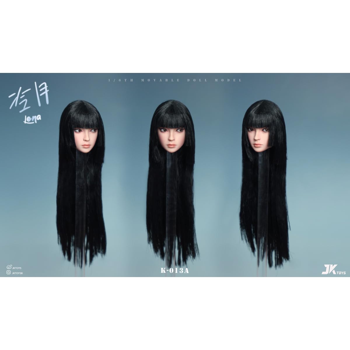 Amazon | HiPlay JKTOYS 1/6 アジア美女ヘッド 冷月 可動眼 K-013A