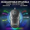 DIERYA M1SE Alámbrico con Carcasa de Panal, Sensor Óptico 12800DPI, 6 Macros Programables, Soporte de Software para Configuración de Teclas y RGB para Windows 7/8/10/XP, Vista, Linux-Negro 4