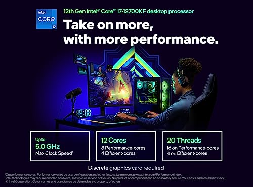 Intel® Core™ i7-12700KF, 12-Core Desktop Processor (8P+4E) up to 5.0GHz, LGA1700 125W 600 Series Chipset by Intel - Image 3