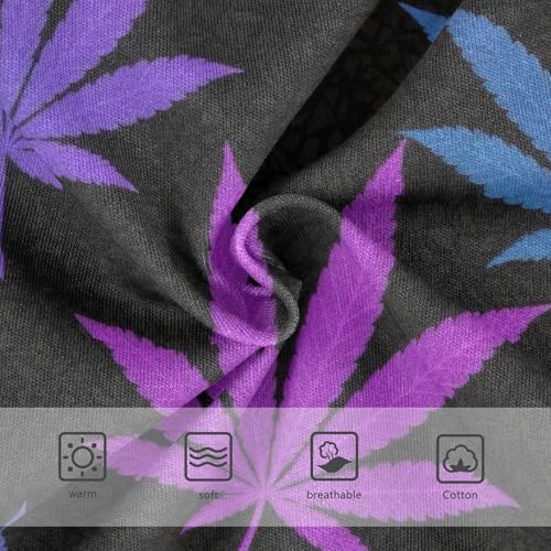 Purple Blue Gradient Leaves Black Girls Underwear Toddlers 2t Cotton Cute Panties Girl Flower Briefs Underpants3