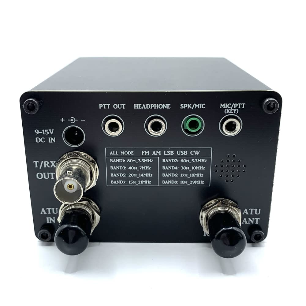 Irfora uSOTA-ATU USDX HF QRP SDR-Transceiver Eingebauter ATU-100-Antennentuner mit Zwei OLED-Displays 8-Band-Designunterstützung PC-Softwaresteuerung