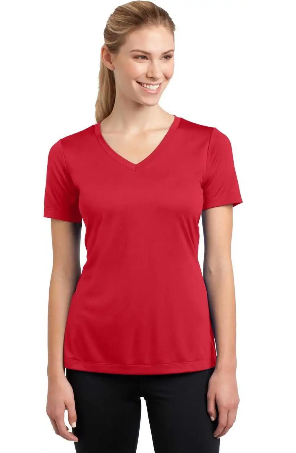 Camisas atléticas de manga corta para mujer que absorben la humedad, tallas XS a 4XL