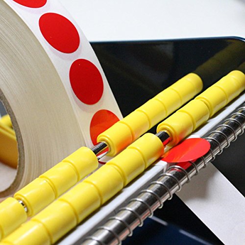 TE-Office Etikettenspender Labelspender aus Stahl für Haftetiketten Tischgerät manuell bis 75 mm