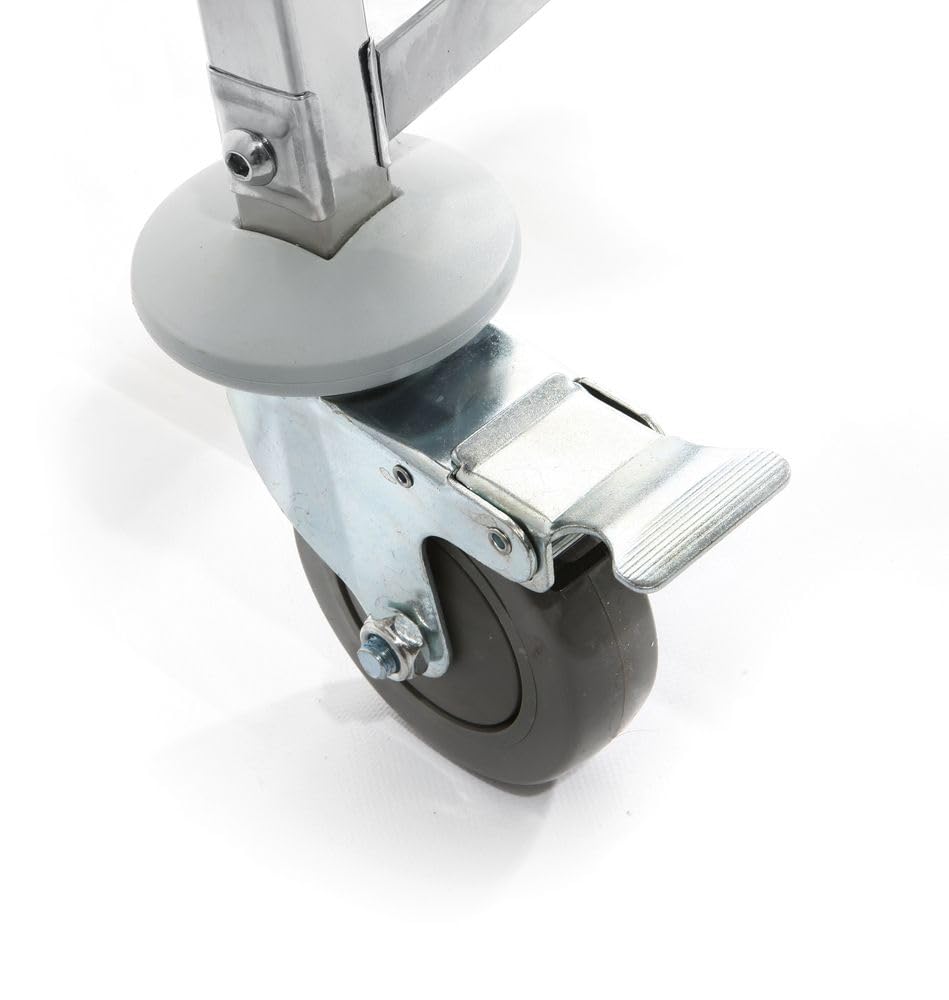 HENDI Carrello portateglie con piano di lavoro, 7 x GN 1/1, portata massima 70 kg, 445x615x(H)945mm, acciaio inox