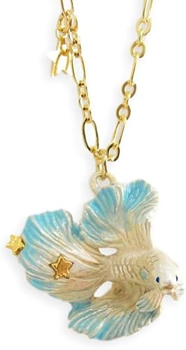 Amazon パルナートポック ネックレス ハーフムーンベタ Palnart Poc Brough Superior ブラフシューペリア 夏 魚 青 金魚 かわいい アクセサリー ネックレス 通販 Amazon パルナートポック ネックレス ハーフムーンベタ Palnart Poc Brough Superior ブラフシューペリア 夏 魚 青 金魚 かわいい アクセサリー ネックレス 通販
