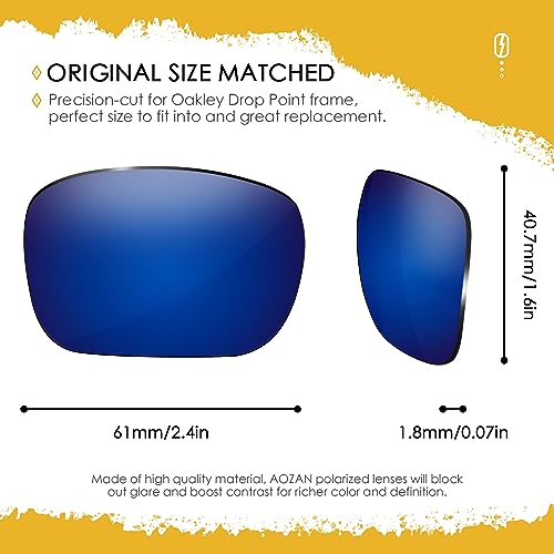 Image of ANSI Z87.1 Replacement Lenses For Oakley Drop Point OO9367 Sunglasses