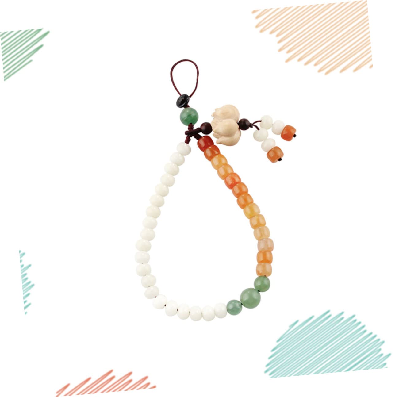 Mikikit 3pezzi Lanyard Per Smartphone Stile Cinese Con Design Di Fior Di Cinturino Elegante e Creativo Per Uso Quotidiano Leggero e Durevole Ottimo Per Amici e Famiglia