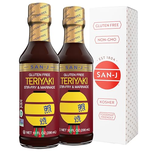 San-J Gluten Free Teriyaki Sauce, 10 oz (Pack of 2)