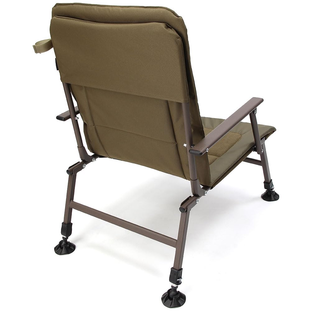 G8DS® XPR Angelstuhl gepolstert Schlammfüße verstellbar Armlehnen bequem Karpfen Angeln sitzen Chair
