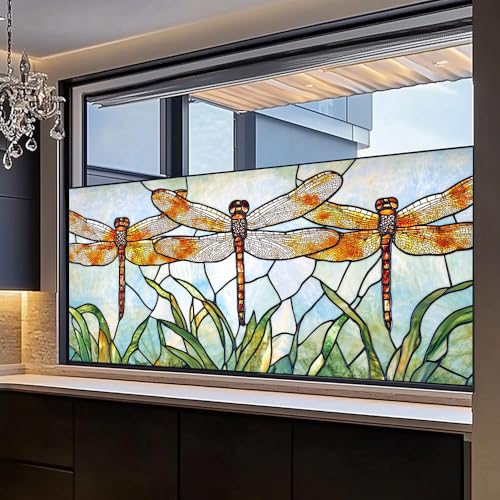 Película para ventana de PVC 39.3 x 17.7 pulg con diseño miniatura 2