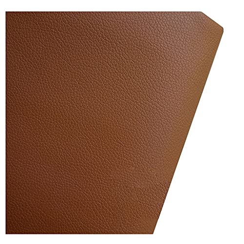 Tissu simili cuir marron pour réparer canapé déchiré et sièges abîmés
