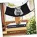 HAKIDZEL Nylon Cat Hammock Durable Scratch Resistant Hanging Nest with Rotatable Hook for Indoor Cats Comfortable Breathable Bed Suitable for All Seasons