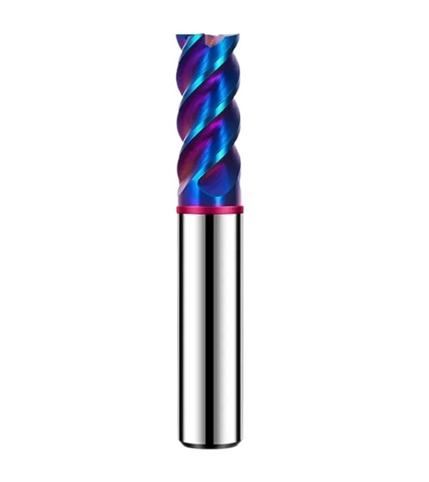 1 Uds HRC70 4F círculo de Color fresa extremo plano carburo acero tungsteno revestimiento azul for fresas mecánicas CNC(18x40Cx18Dx100L)