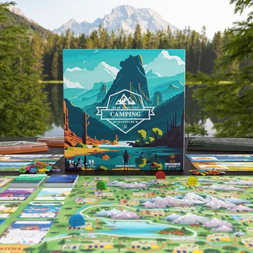Bear Mountain Camping Adventure juego de mesa para 1-4 jugadores miniatura 3