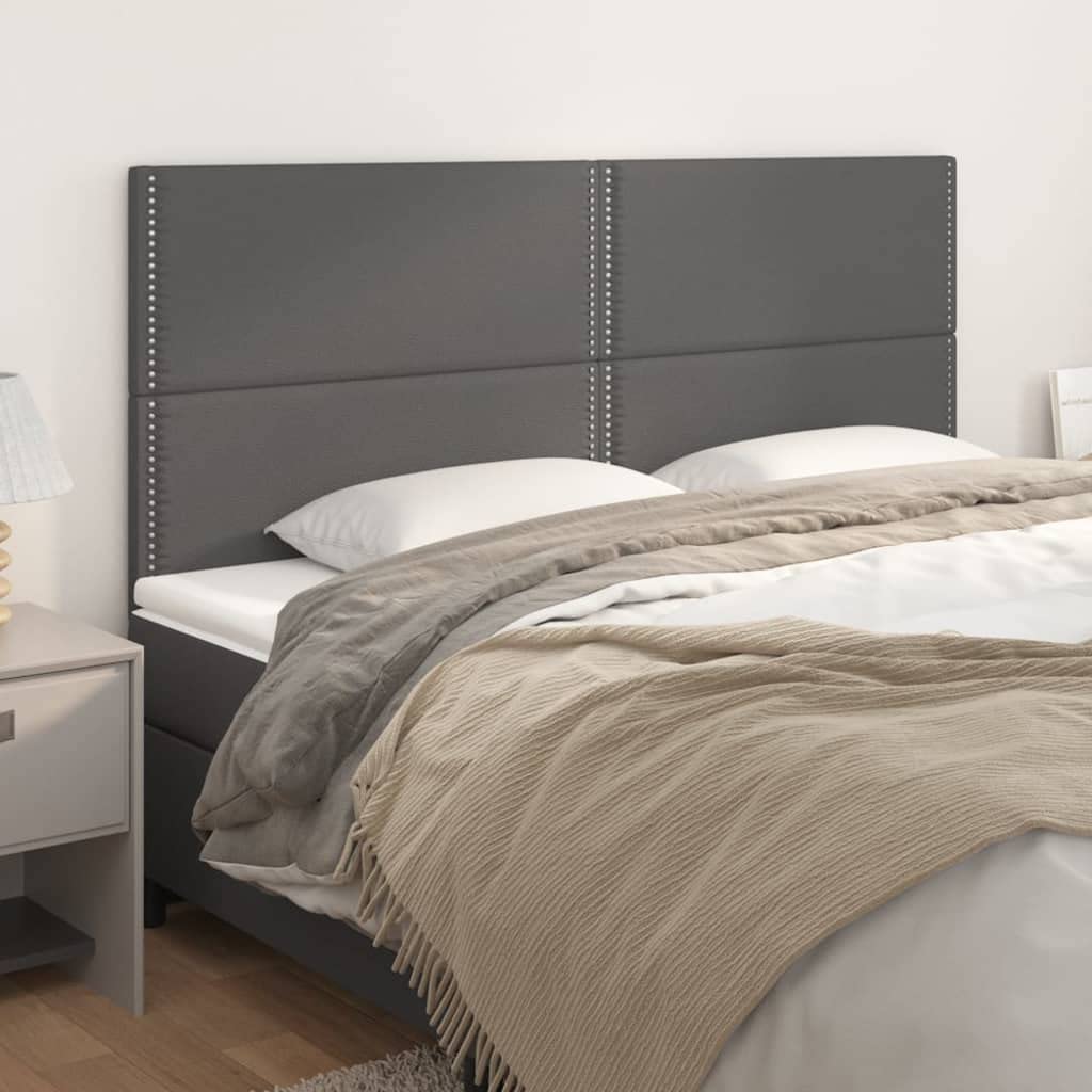 vidaXL Tête de lit gris foncé tissu 140×200 cm Têtes de lit vidaXL Tête de lit gris foncé tissu 140×200 cm Têtes de lit