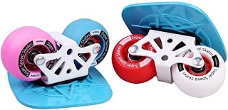 FSCLJ Aluminum Alloy Panel Freeline Skates Drift Skates, Anti-Skid Portable Split Skateboard for Beginners, Adults and Children