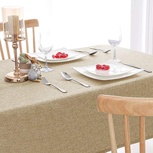 Brandomm Heat Resistant Jute Table Cover – Ideal for Kitchen & Dining Table 50 x 75 inches (Natural Linen, Pack-1)