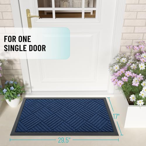 Image of OLANLY Front Door Mat Outside Entrance, Waterproof Heavy-Duty Doormat