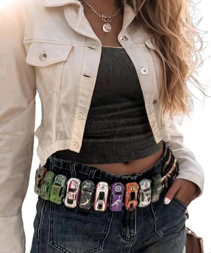 Image of OATSBAS Men's Belt Bohemian Style Vintage Skeleton Women's Riveted Belt Hip Hop Punk Rock Y2K Belt