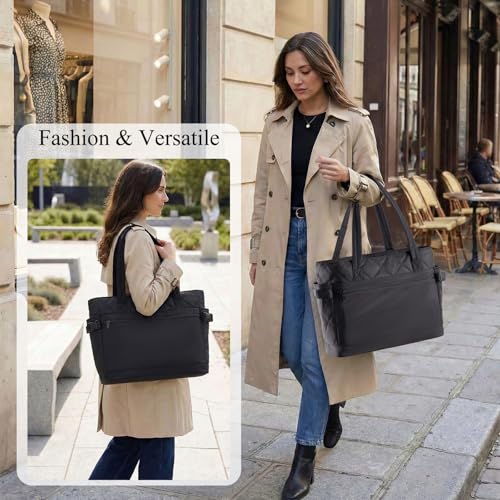 Bolso Tote Puffer para Mujer con Compartimentos miniatura 2