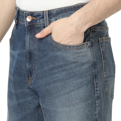 Image of Spykar Men's Renato Loose Fit Mid-Rise Casual Jeans
