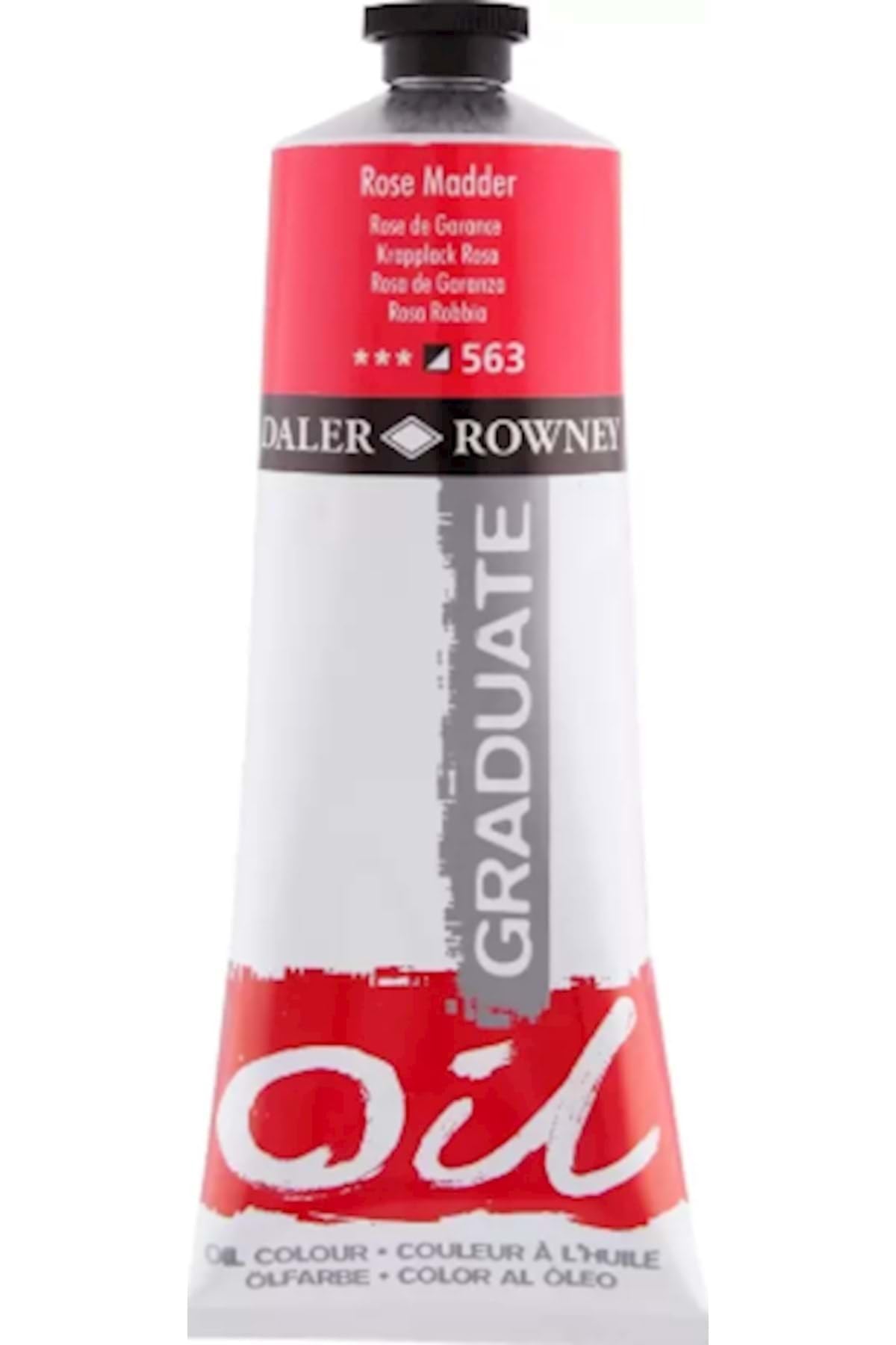 Daler-Rowney Graduate Oil Paint, Aluminium Tube, 6.76oz - 200 ml, Rose Madder