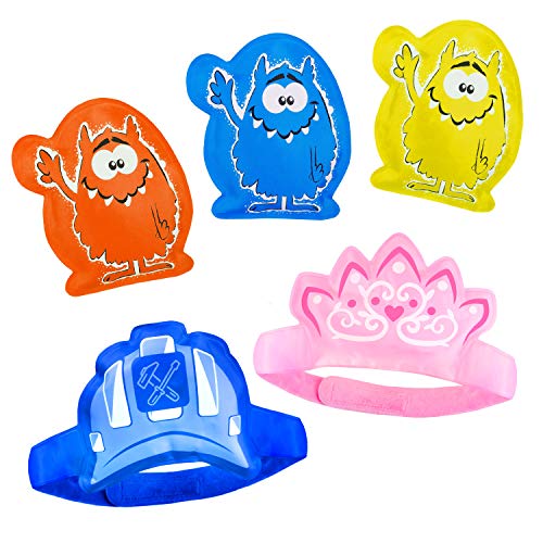 5 Impacchi Freddi per Bambini per Alleviare Istantaneamente il Dolore: Borse del Ghiaccio per Bambini, Neonati e Bebè. Perfetto per Botte, Lividi, Punture di Insetto e anche per Abbassare la Febbre.