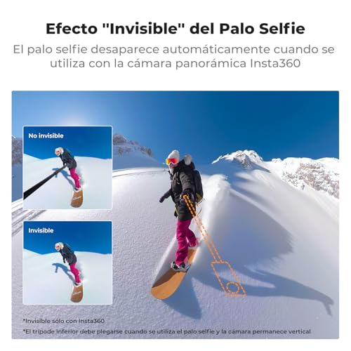 K&F CONCEPT Selfie Stick y Trípode Extensible 24–120 cm, Trípode y Stick de Aluminio, Compatible con Cámaras de Acción Insta360 X5/X4/X3/Ace Pro, GoPro Hero 13/12/11/10/9/8, dji Osmo Action 5/4/3 Pro - imagen 4