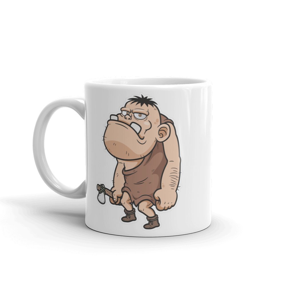 Dv Mugs Ltd Multi Cave Man Neanderthal 10Oz Coffee Tea Mug #4227