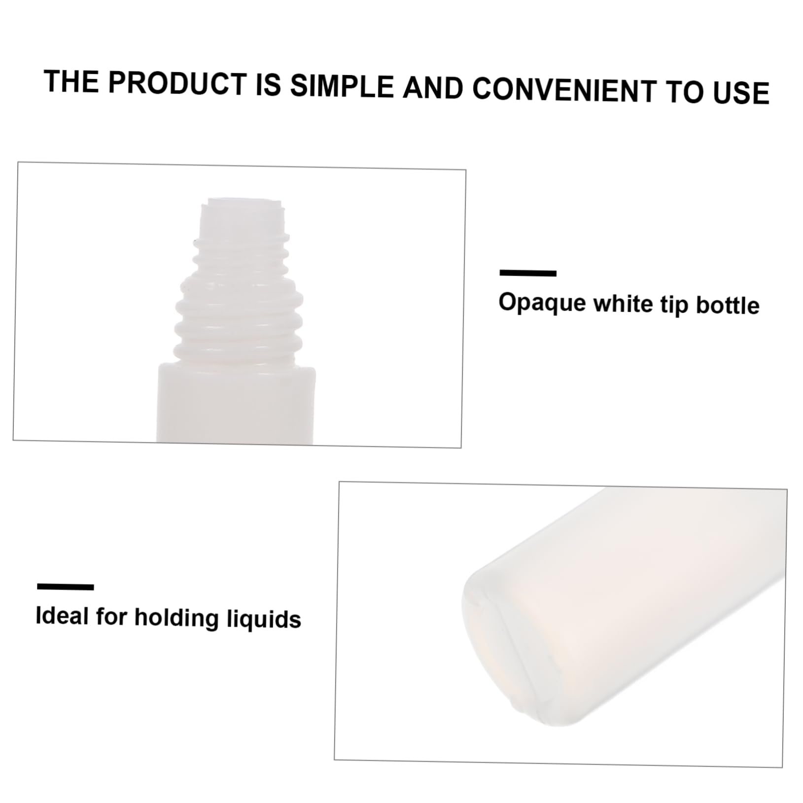 NUOBESTY de Pegamento white Adhesivo Multifuncional para Manualidades Diy 50 Piezas Botella de 6ml Soluble en Agua Secado Rápido y Fuerte Adherencia para Uso Profesional y Personal
