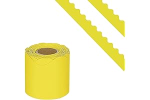 65Feet Yellow Scalloped Bulletin Board Borders