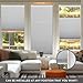 No Drill No Tools Cellular Shades for Windows, Top Down Bottom Up Honeycomb Blinds, Blackout Cordless Window Blinds for Indoor Windows, Easy to Install,Blackout-whiteCustom Size