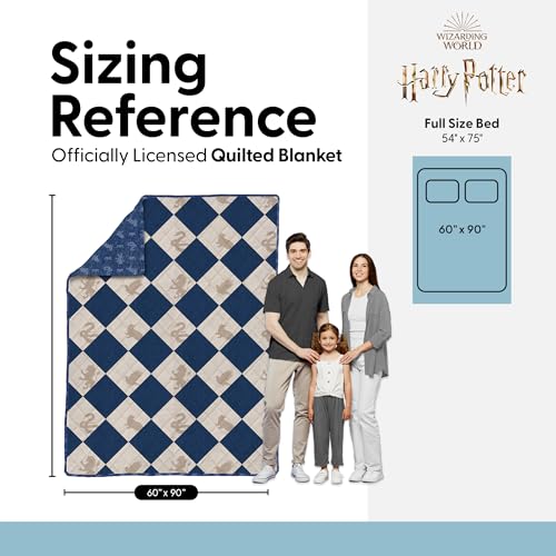 Image of Harry Potter Herald Call Twin Quilted Throw Blanket Adults Boys Girls, Soft Lightweight Bedding for Bed, or Couch, 60 x 90 inches