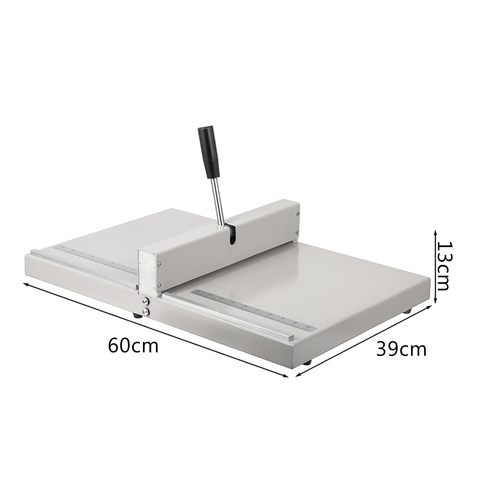 TsoLay Manuelle Falzmaschine Für Papier, 350 Mm Papierfalzmaschine Mit Zwei Positionierblechen, Falztiefe 0,8 Mm, Presskraft Bis 450 G Papier, Für Fotobucheinbände Aus Karton