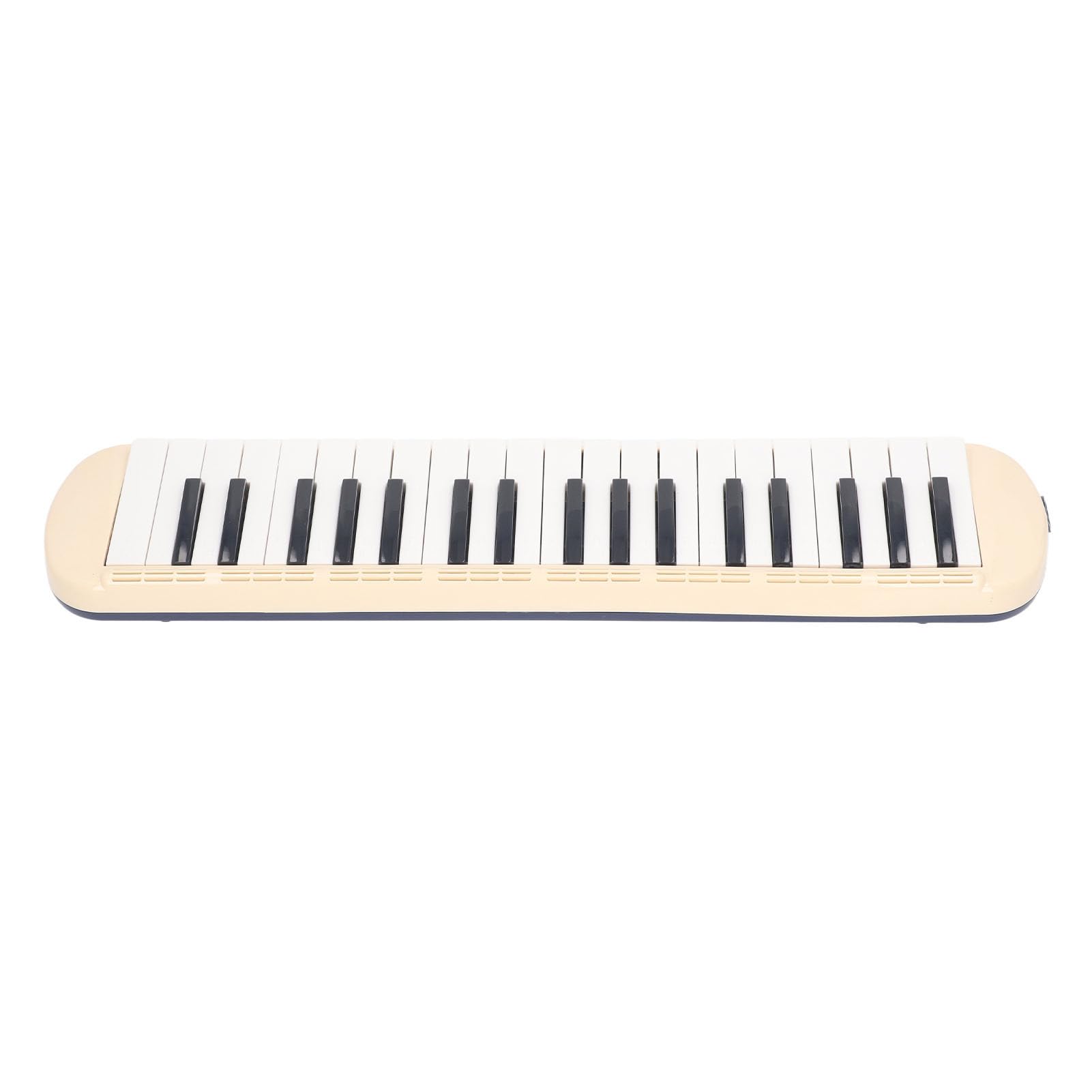 Tragbare Melodica mit 37 Tasten für -Musikinstrument, Leicht zu Greifende Air-Piano-Tastatur für Anfänger, ABS-Material, Multifunktional, Ideal Zum Musiklernen zu Hause oder in der Schule