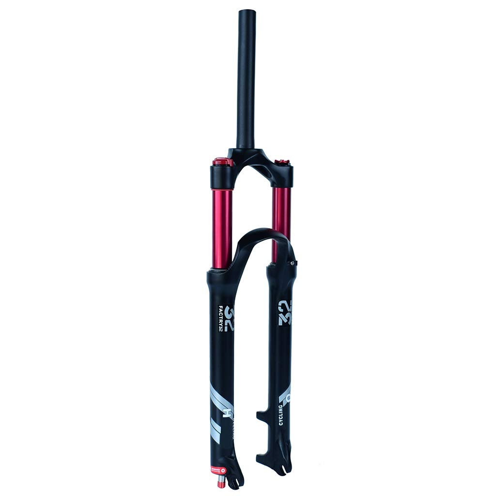 XGSUZNE 26 27.5 29 inch MTB Suspension Fork, Alloy, Unisex's, Black, Bike Front Fork