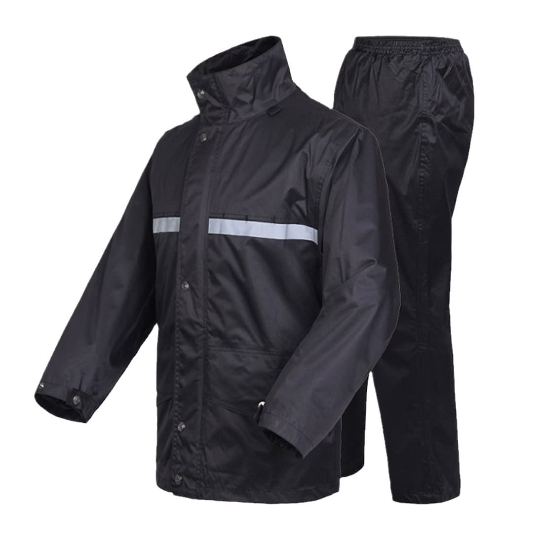 Undurchlässiger Regenmantel Damen Herren Jacke Hosen Set Erwachsene Regenponcho Dicke Regenausrüstung Motorrad Regenanzug