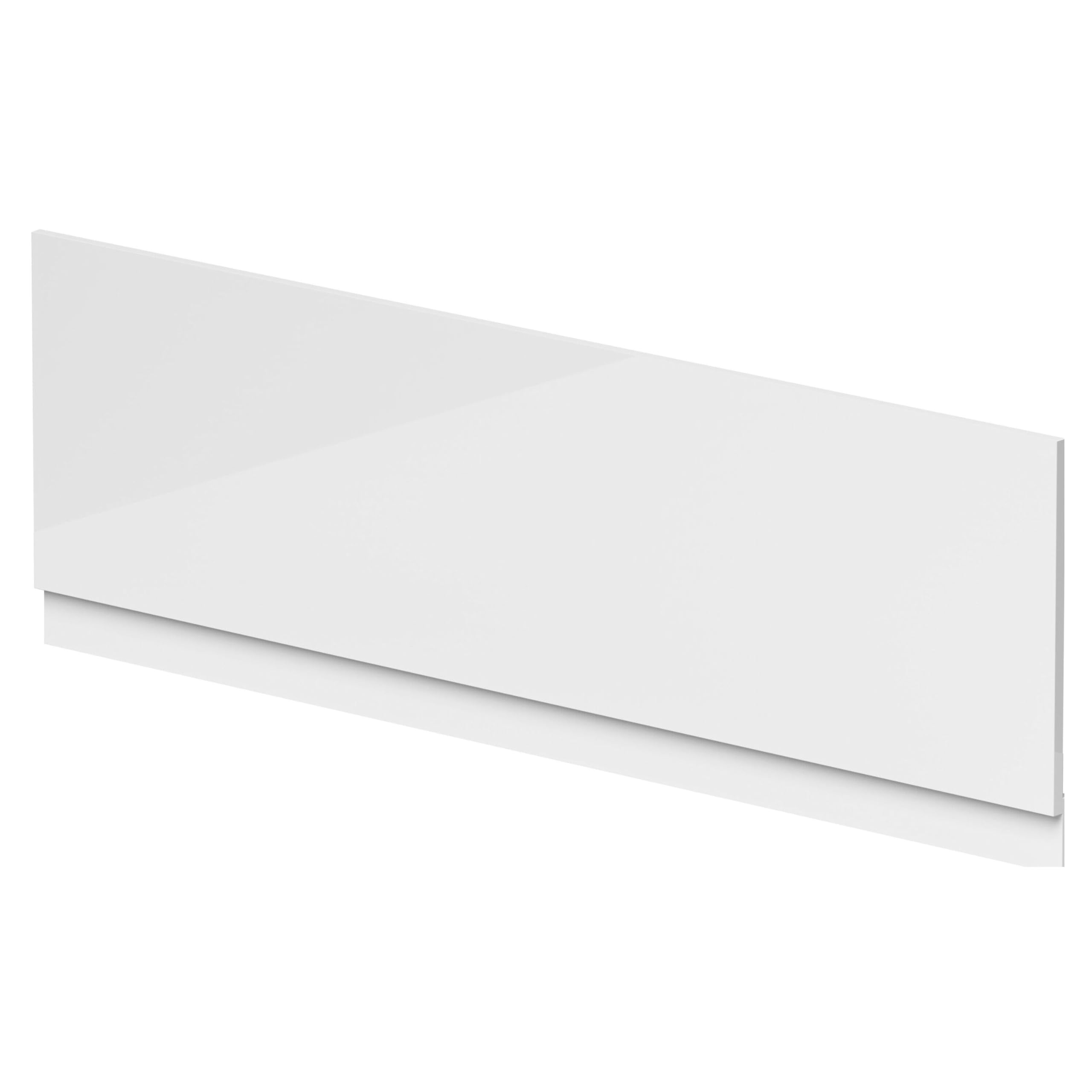 Balterley White Front Bath Panel Covering With Plinth 1700Mm, Mdf Bath Panels Straight Front Bathroom Panels For Bathtub, Waterproof Side Panel For Bathroom Baths, Soaking Tubs (White)