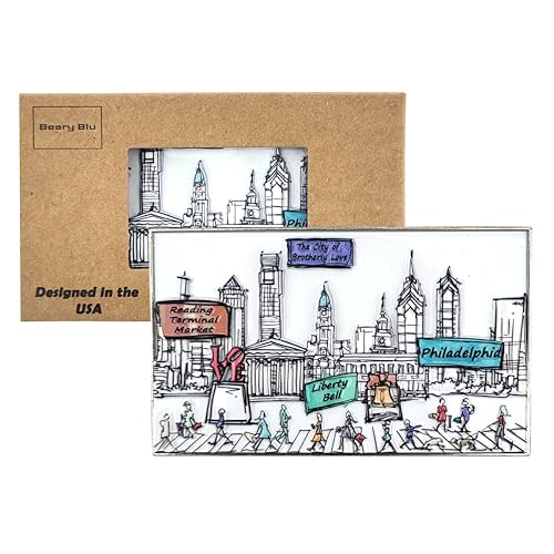 Beary Blu Cities Around The World Magnet - Philadelphia