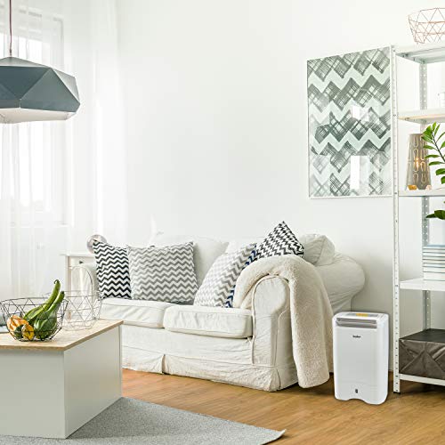Ivation 19 Pint Small-Area Desiccant Dehumidifier Compact And Quiet - With Continuous Drain Hose For Smaller Spaces, Bathroom, Attic, Crawlspace And Closets - For Spaces Up To 410 Sq Ft #TOP5