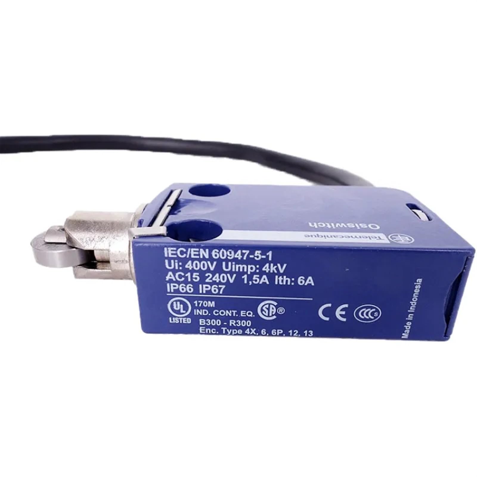 Interruptor de límite de carrera de pulsador optimizado XCMD2102L1 2P, 1NC+1NO Acción rápida 3A 240V Orificio de entrada de cable M20*1,5 mm
