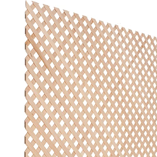 23-5/8 in. x 47-1/4 in. x 1/8 in. Unfinished Diagonal Solid North American Hard Maple Mini Lattice Insert Panel