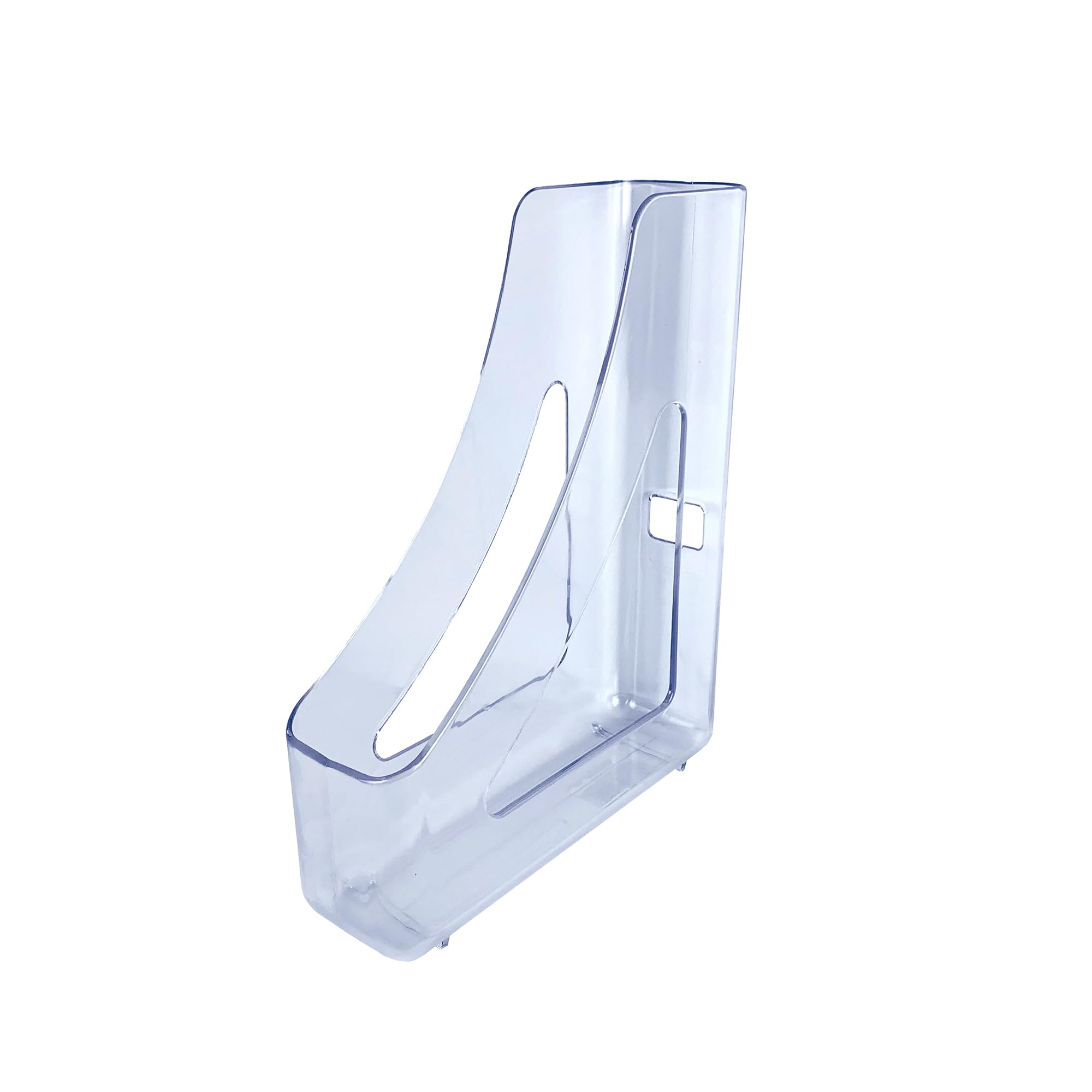 Deflecto Contemporary Magazine File Holder (Crystal, Range)