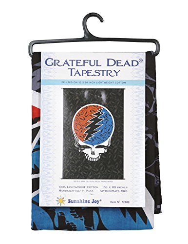 Sunshine Joy Grateful Dead Steal Your Face Tapestry Tablecloth Wall Art Beach Sheet Huge 52X80 Inches #TOP1
