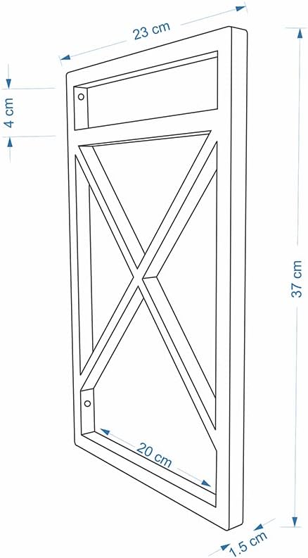 kit 06 Industrial Style Shelf Brackets 20X37CM Ceiling Wall