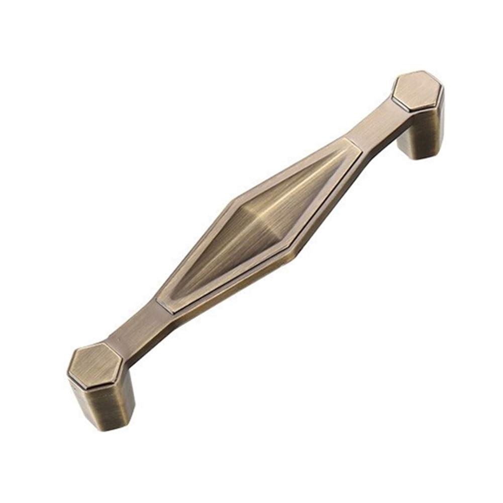 Wushadehans Bronze Antique Brass Cabinet Drawer Handles 2Pcs Retro Kitchen Dresser Pulls Wardrobe Cupboard Furniture Hardware