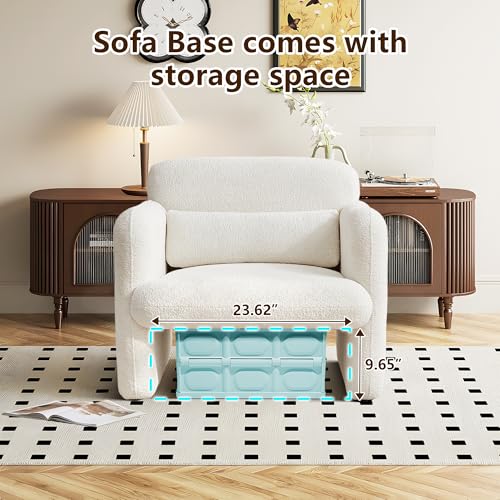 Sillón Terciopelo Moderno Beige miniatura 5