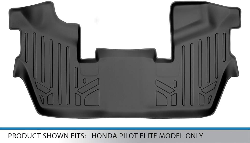 SMARTLINER Custom Fit Floor Mats 3rd Row Liner for 2016-2022 Honda Pilot - Image 3
