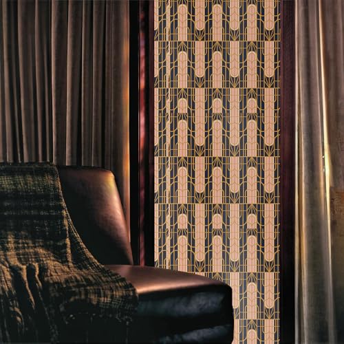 Vinilo decorativo para ventana 15.7x118 pulgadas Brown Beige miniatura 2