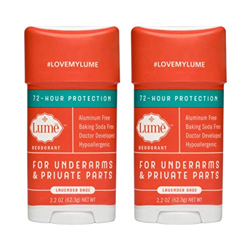 Lume Natural Deodorant - Underarms and Private Parts - Aluminum Free, Baking Soda